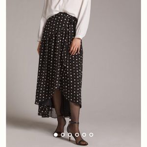 Anthropologie Hutch Embroidered Wrap Skirt
